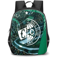 Coritiba FootBall Club Backpack School Bag StudentPack - Coritiba FootBall Club Stadium Crowd with Logo Green Effect