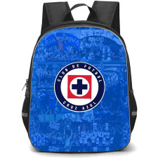 Club de Futbol Cruz Azul S.A. de C.V. Backpack School Bag StudentPack - Club de Futbol Cruz Azul S.A. de C.V. Stadium with Logo Champion Moments Blue Effect