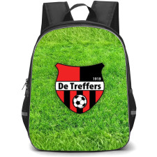 De Treffers Backpack School Bag StudentPack - Logo Grass Background Football Club