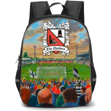 National League North Darlington Backpack School Bag StudentPack - Large Logo Painting Background