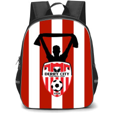 Derry City FC Backpack School Bag StudentPack - Logo Player Silhoutte Poster
