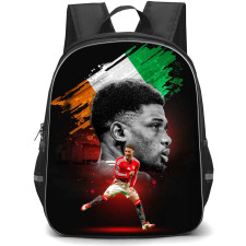 Amad Diallo Backpack StudentPack - Amad Diallo Manchester United Grayscale Side Portrait Poster