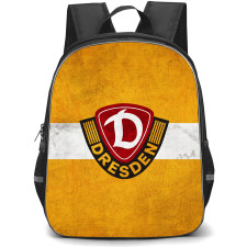 SG Dynamo Dresden Backpack School Bag StudentPack - Logo In Yellow And White Grunge Stripe Football Club