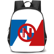 Eintracht Norderstedt Football Club Backpack School Bag StudentPack - Logo In Red Blue And White Background
