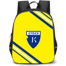 Kickers Emden Football Club Backpack School Bag StudentPack - Large Logo With Stripe
