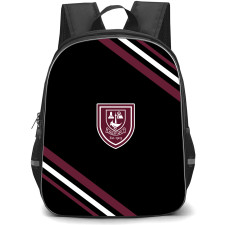 Emley Association Football Club Backpack School Bag StudentPack - Emley Association Football Club Large Logo With Stripe