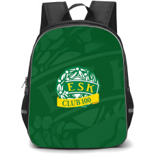 Enkopings SK Backpack School Bag StudentPack - Enkopings SK Logo On Green Background Football Club