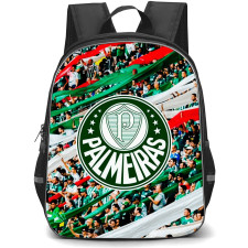Sociedade Esportiva Palmeiras Backpack School Bag StudentPack - Sociedade Esportiva Palmeiras Logo with Layered Stripe Waves