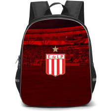 Club Estudiantes de La Plata Backpack School Bag StudentPack - Club Estudiantes de La Plata Stadium with Logo Red Effect