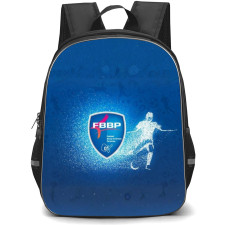 Football Bourg En Bresse Peronnas Backpack School Bag StudentPack - Logo Blue Abstract Background Football Club