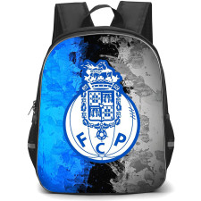 FC Porto Backpack School Bag StudentPack - FC Porto Logo On Abstract Paint Background