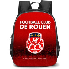 Football Club de Rouen Backpack School Bag StudentPack - Team Official Logo Poster Football Club