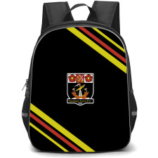 Fareham Town Football Club Backpack School Bag StudentPack - Fareham Town Football Club Large Logo With Stripe