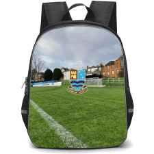 Farnham Town Football Club Backpack School Bag StudentPack - Farnham Town Football Club with Logo Stadium Field Background