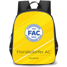 Floridsdorfer AC Backpack School Bag StudentPack - Logo Poster In Yellow Background