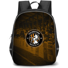 Folkestone Invicta Football Club Backpack School Bag StudentPack - Folkestone Invicta Football Club Stadium with Logo Crowd Fade Background