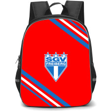 SC Freiburg II Football Club Backpack School Bag StudentPack - Large Logo With Stripe