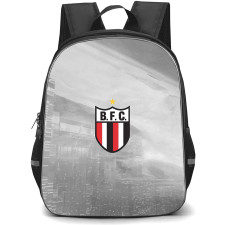 Botafogo Futebol Clube SP Backpack School Bag StudentPack - Botafogo Futebol Clube SP Stadium with Logo Blur Effect