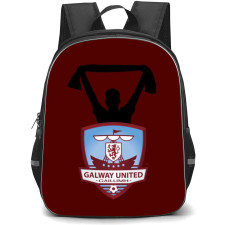 Galway United FC Backpack School Bag StudentPack - Logo Maroon Background