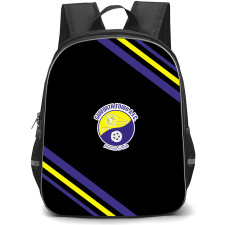 Garforth Town Football Club Backpack School Bag StudentPack - Garforth Town Football Club Large Logo With Stripe