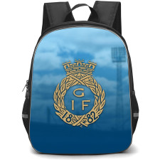 Gefle IF Backpack School Bag StudentPack - Gefle IF Logo On Blur Stadium Background Football Club