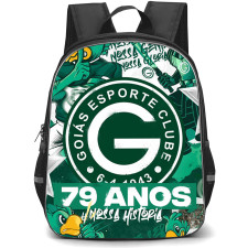 Goias Esporte Clube Backpack School Bag StudentPack - Goias Esporte Clube Logo with Green Comic Style Background