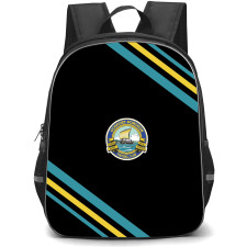 Gosport Borough Football Club Backpack School Bag StudentPack - Gosport Borough Football Club Large Logo With Stripe