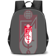Granada CF Backpack School Bag StudentPack - Granada CF Logo On Gray Background Football Club