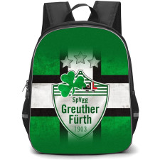 SpVgg Greuther Fürth Backpack School Bag StudentPack - Logo In Cross Green And White Background Football Club