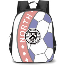 Grimsby Borough Football Club Backpack School Bag StudentPack - Grimsby Borough Football Club with Logo Ball Pattern Effect