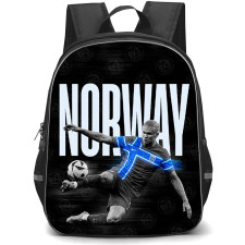 Erling Haaland Backpack School Bag StudentPack - Erling Haaland Norway National Team Nordic Glow Edition Poster