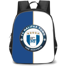 National League Halifax Town Backpack School Bag StudentPack - Large Logo Blue And White Background