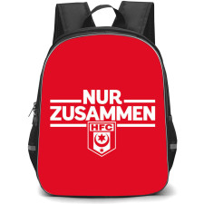 Hallescher FC Football Club Backpack School Bag StudentPack - Logo Wordmark In Red Background
