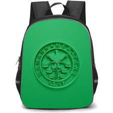 Hamarkameratene Backpack School Bag StudentPack - Logo 3d Green