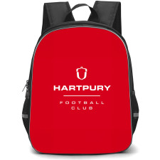 Hartpury University Football Club Backpack School Bag StudentPack - Hartpury University Football Club Logo with Red Background