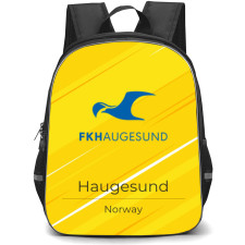 FK Haugesund Backpack School Bag StudentPack - Logo Poster In Yellow Background