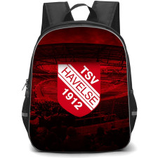 TSV Havelse Backpack School Bag StudentPack - Logo In Red And Black Abstract Background Football Club
