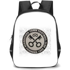 Hednesford Town Backpack School Bag StudentPack - Logo Wordmark Pattern Background Football Club