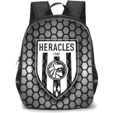 Heracles Almelo Backpack School Bag StudentPack - Logo Hexagon Pattern Background Football Club