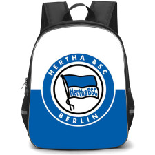 Hertha BSC Backpack School Bag StudentPack - Logo In Blue And White Background Football Club
