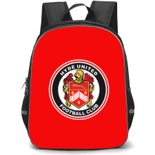 Hyde United Backpack School Bag StudentPack - Large Logo In Red Background Football Club