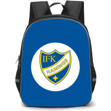 IFK Haninge Backpack School Bag StudentPack - IFK Haninge Logo On White Round Blue Background Football Club