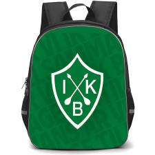 IK Brage Backpack School Bag StudentPack - IK Brage Logo On Green Background Football Club