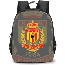 KV Mechelen Backpack School Bag StudentPack - Logo Overlay In Gray Background Football Club