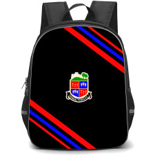 Kendal Town Football Club Backpack School Bag StudentPack - Kendal Town Football Club Large Logo With Stripe