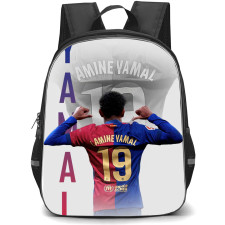 Lamine Yamal Backpack StudentPack - Lamine Yamal 19 Showing His Jersey Poster