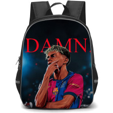 Lamine Yamal Backpack StudentPack - Lamine Yamal Barcelonas Heroes Assemble Illustration Art Poster
