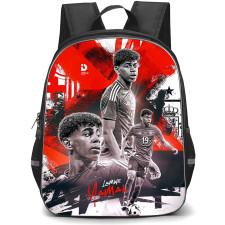 Lamine Yamal Backpack StudentPack - Lamine Yamal Handsome Soccer Star Art Poster