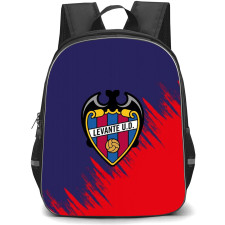 Levante UD Backpack School Bag StudentPack - Levante UD Logo On Blue Purple Background Football Club