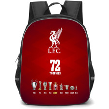 Liverpool FC Backpack StudentPack - Liverpool FC 72 Trophies Red Background Poster